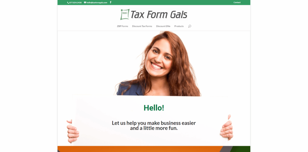 Tax Form Gals - Small Business Website by Purple Gen