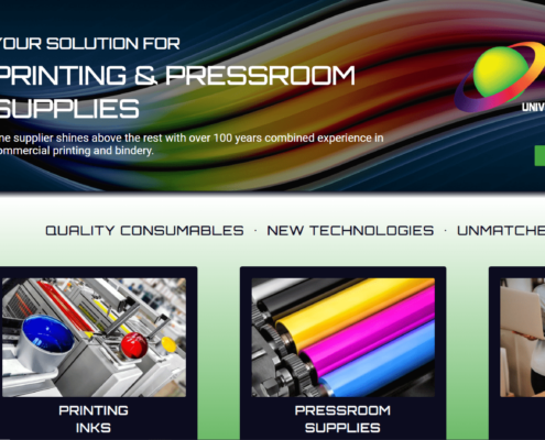 Universal Graphic Solutions Website Design by Purple Gen - Purple-Gen.com