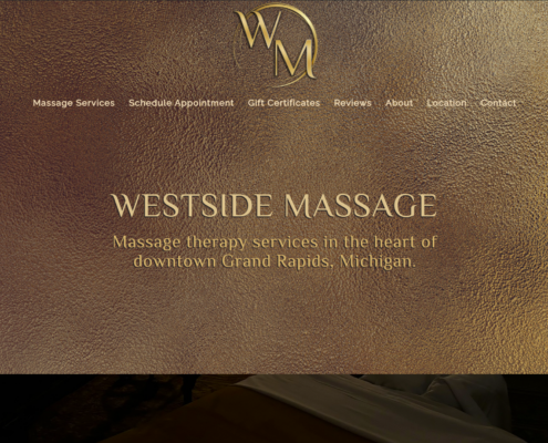 Website design for Westside Massage by Purple Gen - Purple-Gen.com